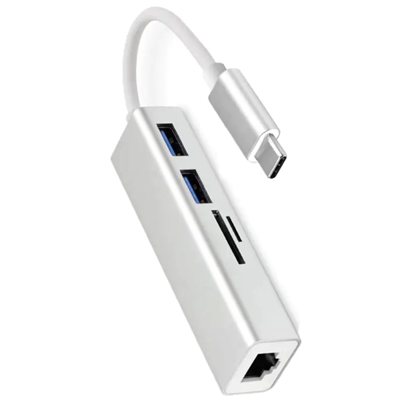 USB-C Hub with Gigabit Ethernet and Card Reader
